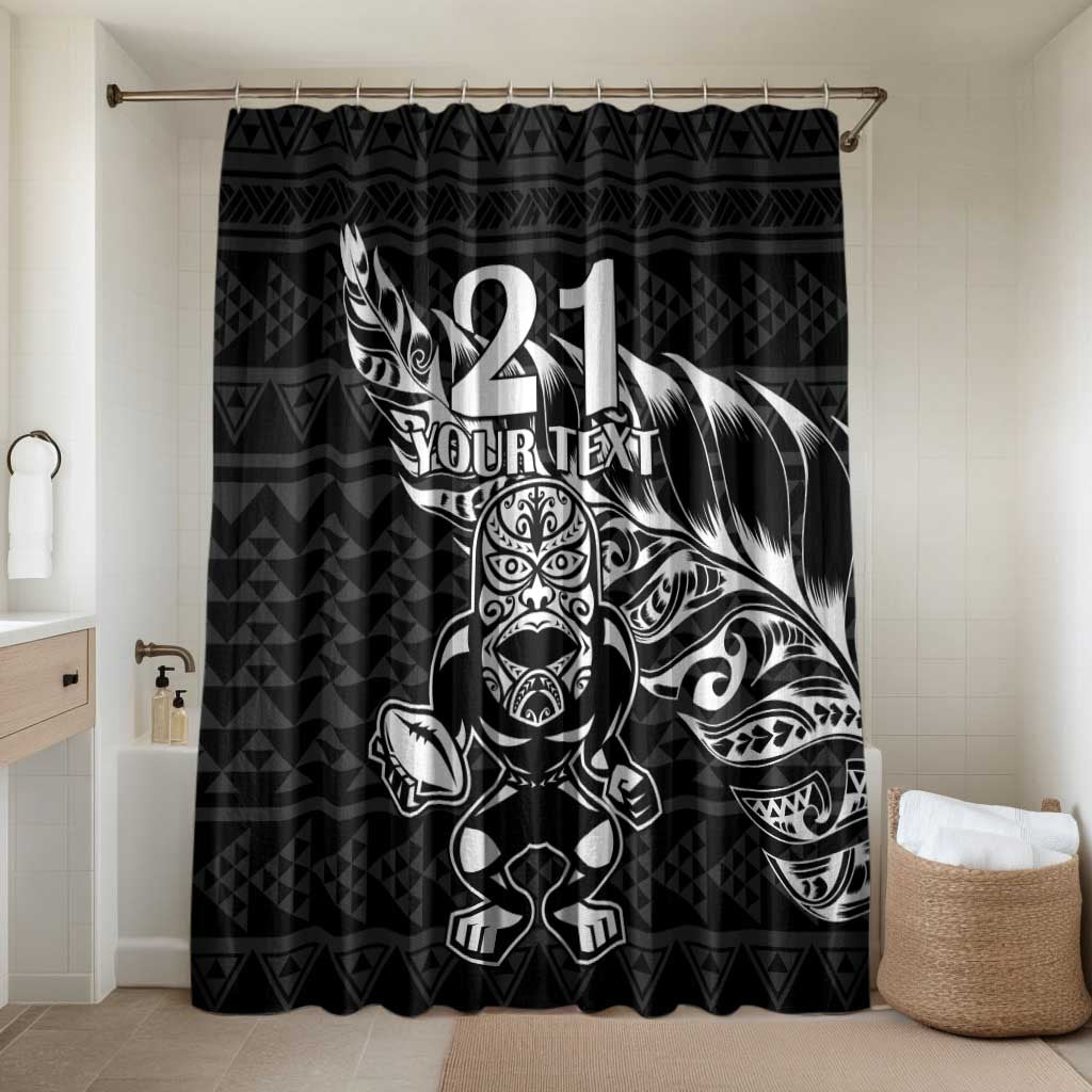 New Zealand Rugby Warrior Custom Bathroom Set Black Fern Taniko Motif - Aussie Hoodie