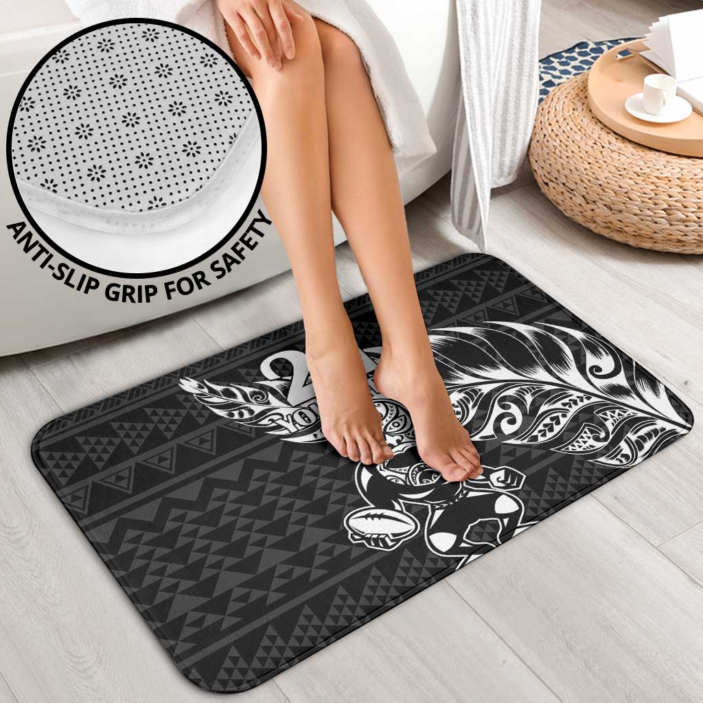 New Zealand Rugby Warrior Custom Bathroom Set Black Fern Taniko Motif - Aussie Hoodie