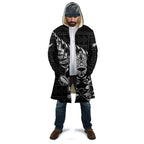 New Zealand Rugby Warrior Custom Cloak Black Fern Taniko Motif - Aussie Hoodie