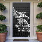 New Zealand Rugby Warrior Custom Door Cover Black Fern Taniko Motif - Aussie Hoodie