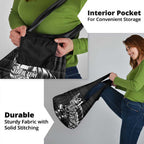 New Zealand Rugby Warrior Custom Grocery Bag Black Fern Taniko Motif