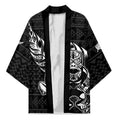 New Zealand Rugby Warrior Custom Kimono Black Fern Taniko Motif - Aussie Hoodie