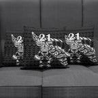 New Zealand Rugby Warrior Custom Pillow Cover Black Fern Taniko Motif - Aussie Hoodie