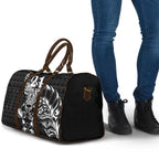 New Zealand Rugby Warrior Custom Travel Bag Black Fern Taniko Motif - Aussie Hoodie
