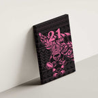 New Zealand Rugby Warrior Custom Canvas Wall Art Pink Fern Taniko Motif