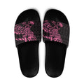 New Zealand Rugby Warrior Custom Slide Sandals Pink Fern Taniko Motif - Aussie Hoodie