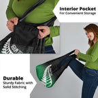 Green Silver Fern Spirit Taniko Tukutuku Personalised Grocery Bag