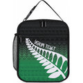 Green Silver Fern Spirit Taniko Tukutuku Personalised Lunch Bag
