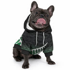 Green Silver Fern Spirit Taniko Tukutuku Personalised Pet Hoodie