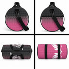 Pink Silver Fern Spirit Taniko Tukutuku Personalised Duffle Bag