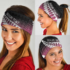 Pink Silver Fern Spirit Taniko Tukutuku Personalised Neck Gaiter - Aussie Hoodie