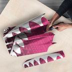 Pink Silver Fern Spirit Taniko Tukutuku Personalised Umbrella - Aussie Hoodie