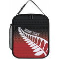 Red Silver Fern Spirit Taniko Tukutuku Personalised Lunch Bag