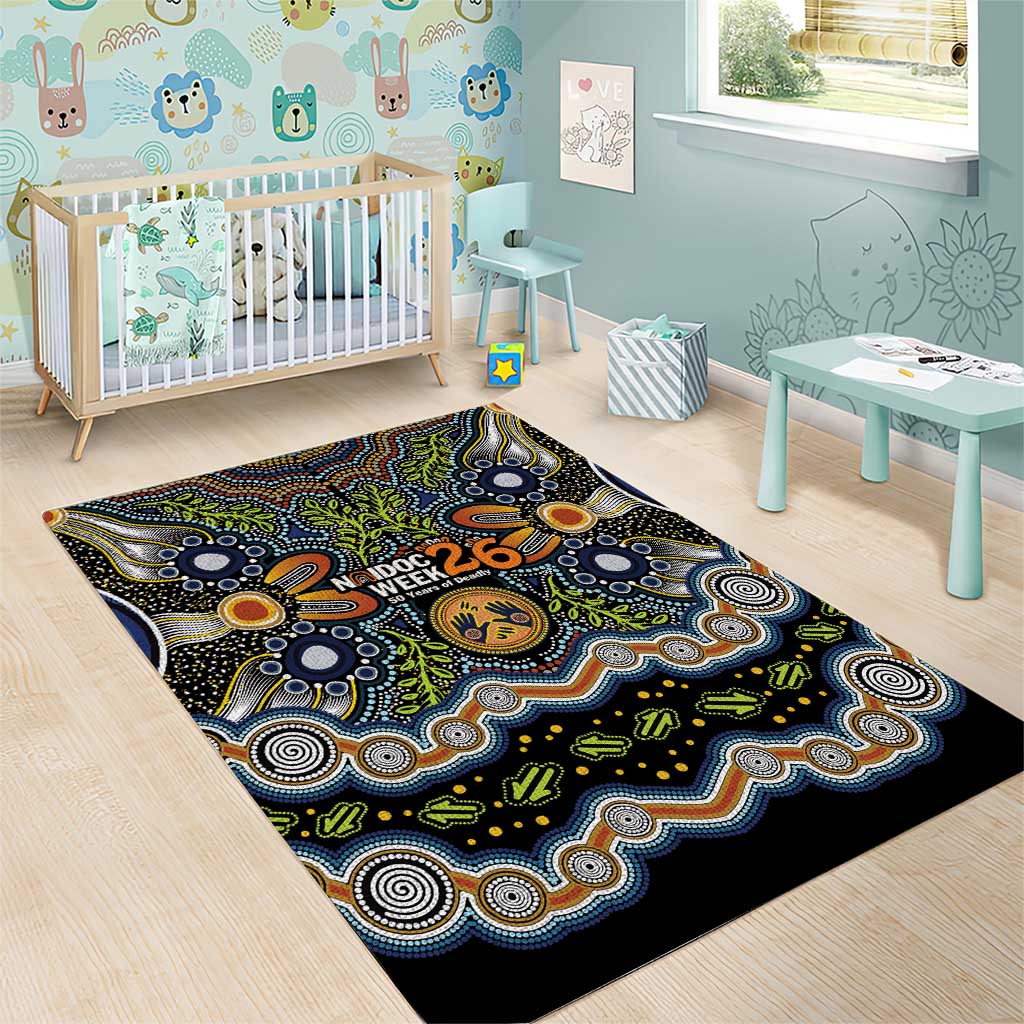NAIDOC Deadly 50 Years Area Rug Aboriginal and Torres Strait Islander