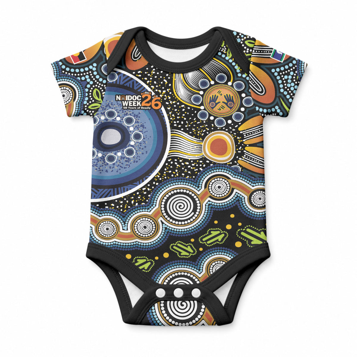 NAIDOC Deadly 50 Years Baby Onesie Aboriginal and Torres Strait Islander