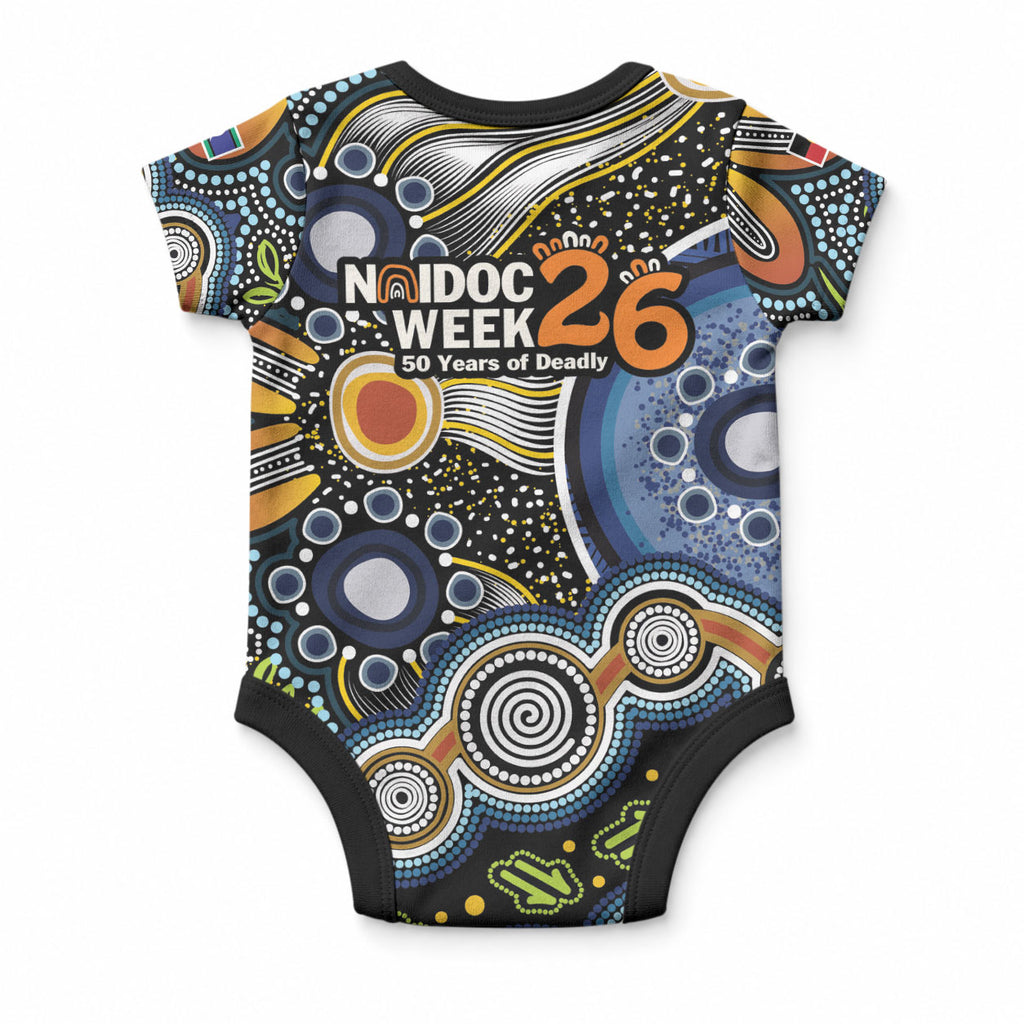 NAIDOC Deadly 50 Years Baby Onesie Aboriginal and Torres Strait Islander