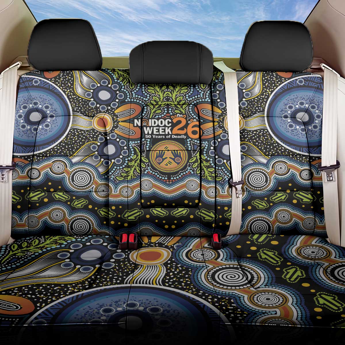 NAIDOC Deadly 50 Years Back Car Seat Cover Aboriginal and Torres Strait Islander