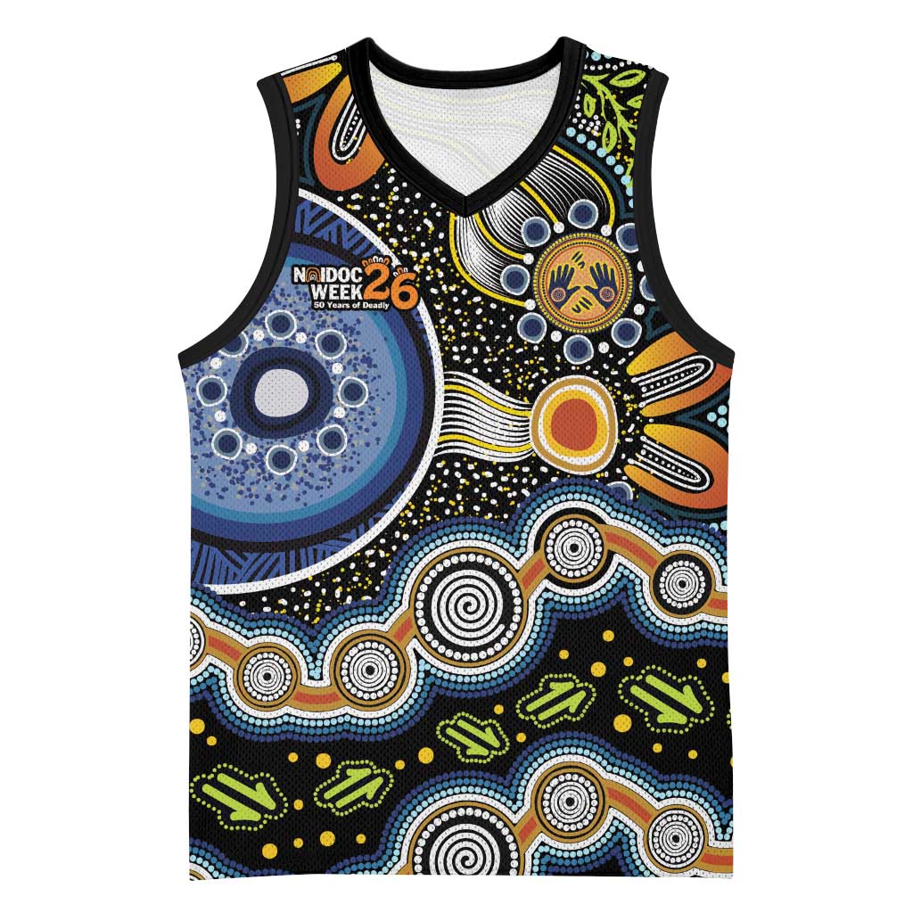 NAIDOC Deadly 50 Years Basketball Jersey Aboriginal and Torres Strait Islander