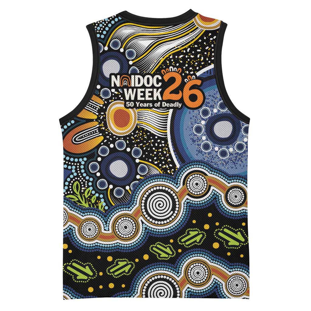 NAIDOC Deadly 50 Years Basketball Jersey Aboriginal and Torres Strait Islander