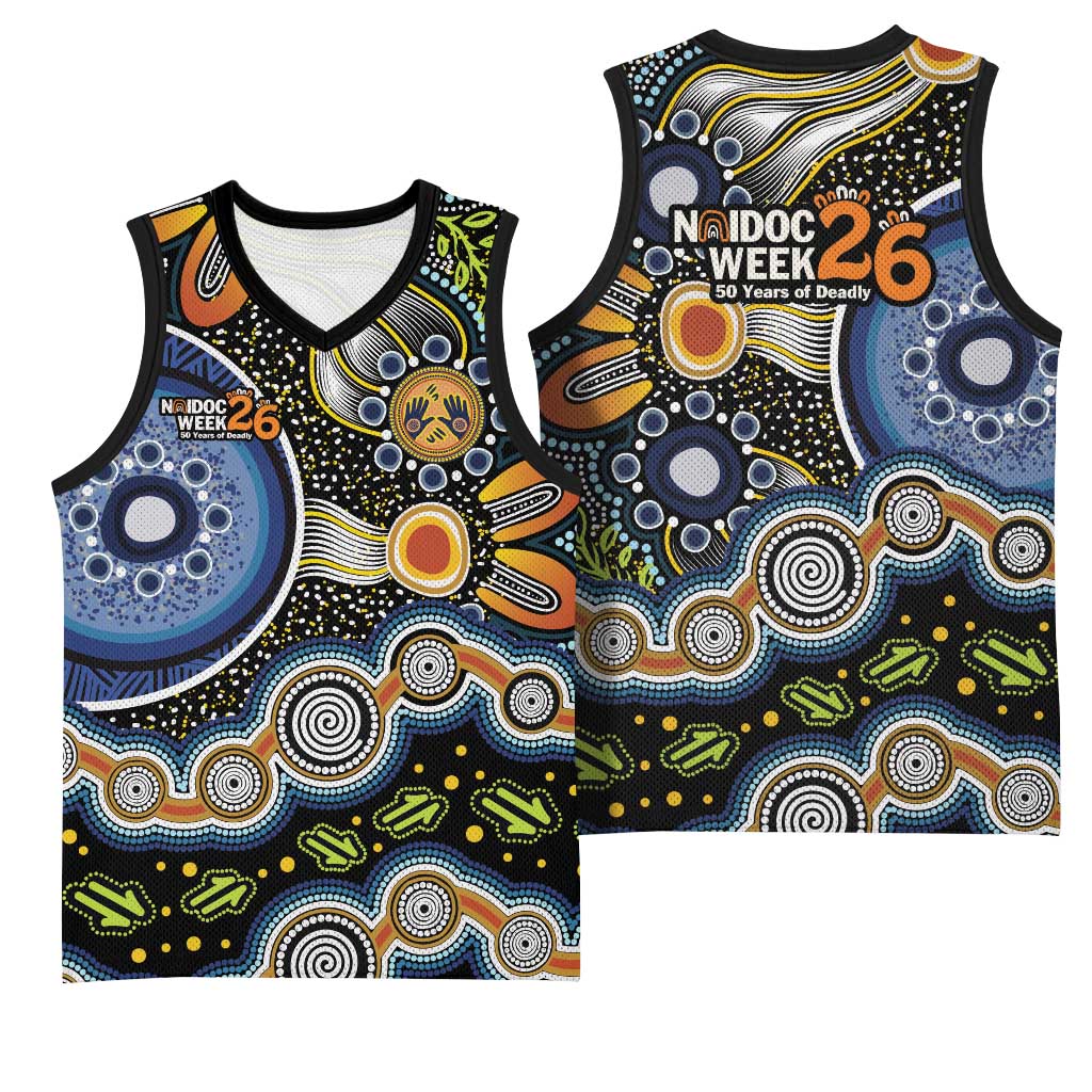 NAIDOC Deadly 50 Years Basketball Jersey Aboriginal and Torres Strait Islander