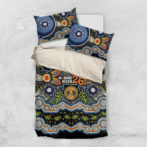 NAIDOC Deadly 50 Years Bedding Set Aboriginal and Torres Strait Islander