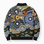 NAIDOC Deadly 50 Years Bomber Puffer Jacket Aboriginal and Torres Strait Islander
