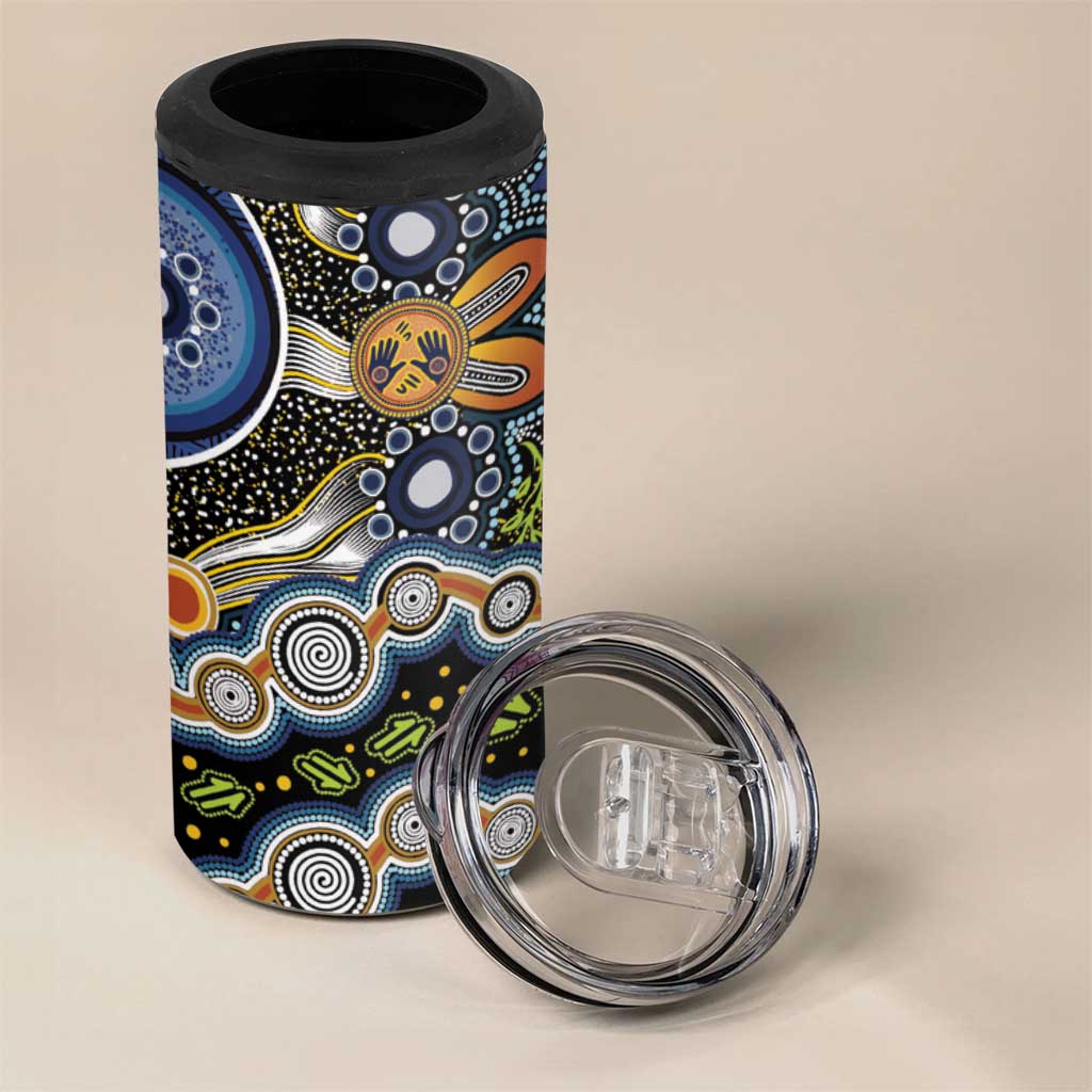 NAIDOC Deadly 50 Years 4 in 1 Can Cooler Tumbler Aboriginal and Torres Strait Islander
