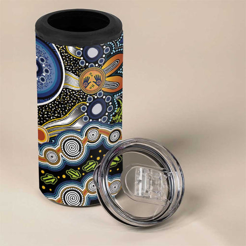 NAIDOC Deadly 50 Years 4 in 1 Can Cooler Tumbler Aboriginal and Torres Strait Islander