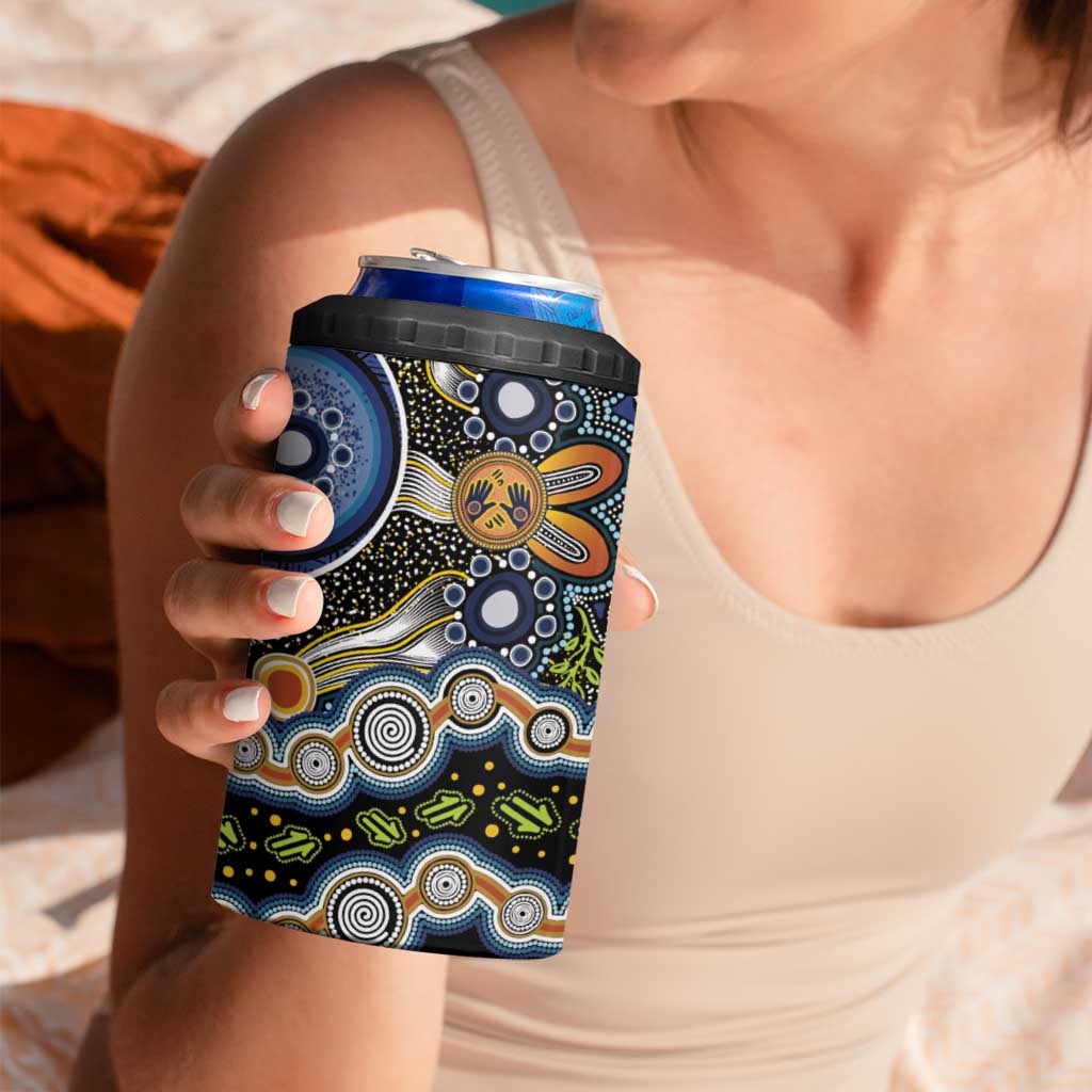 NAIDOC Deadly 50 Years 4 in 1 Can Cooler Tumbler Aboriginal and Torres Strait Islander