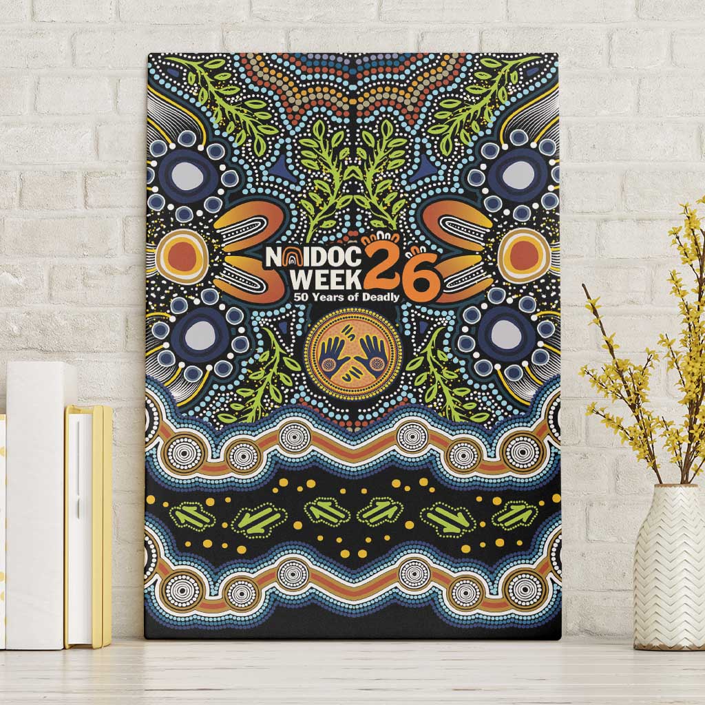 NAIDOC Deadly 50 Years Canvas Wall Art Aboriginal and Torres Strait Islander