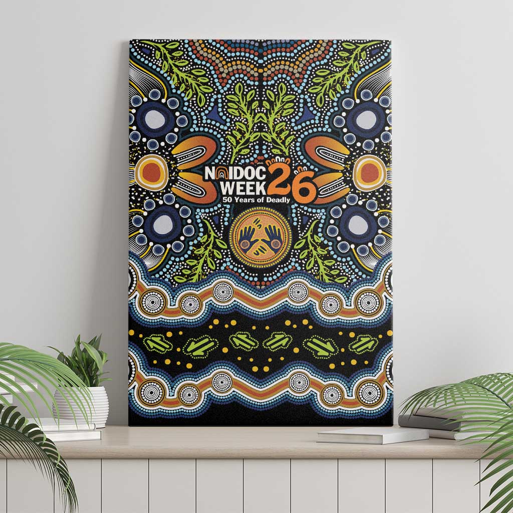 NAIDOC Deadly 50 Years Canvas Wall Art Aboriginal and Torres Strait Islander
