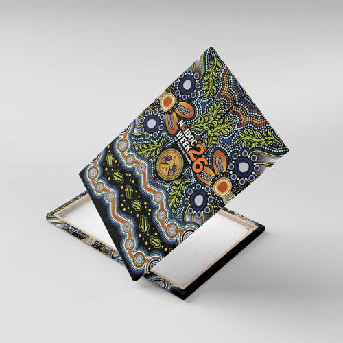 NAIDOC Deadly 50 Years Canvas Wall Art Aboriginal and Torres Strait Islander