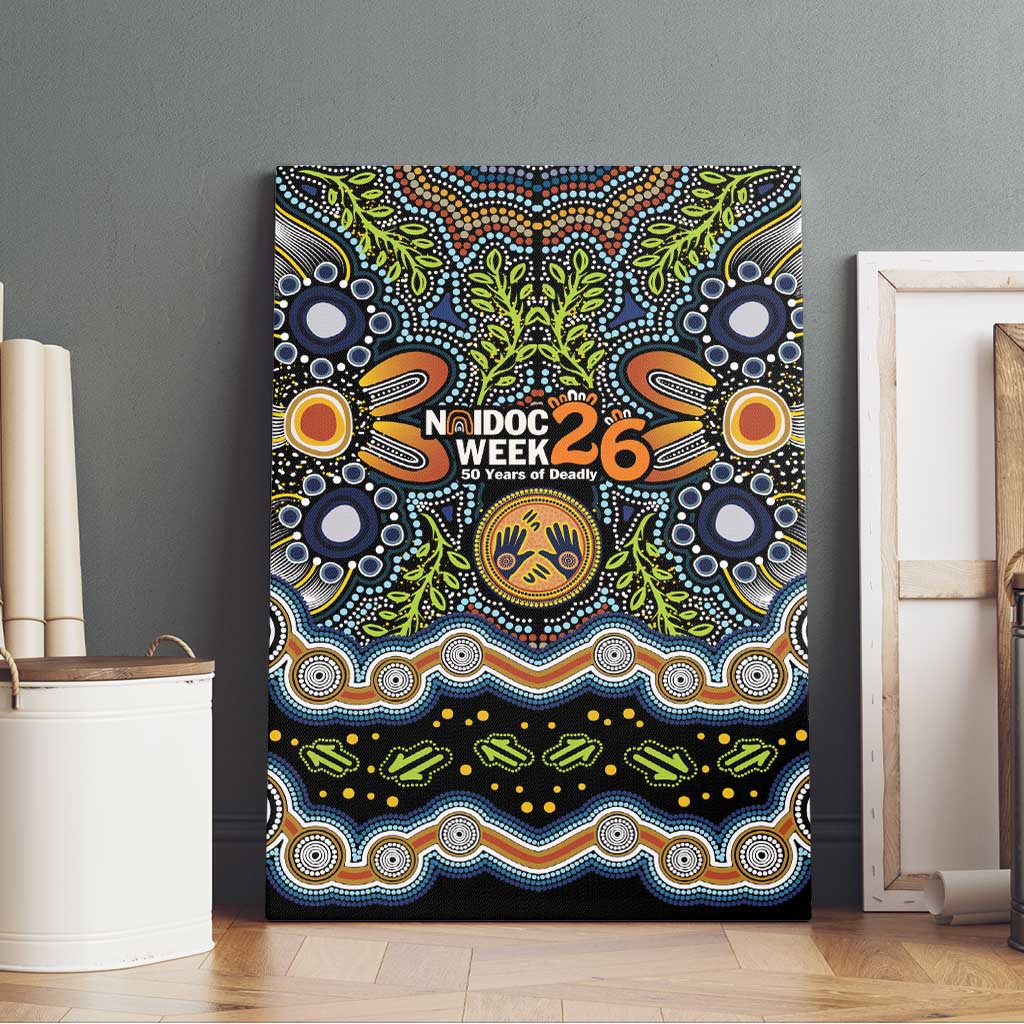NAIDOC Deadly 50 Years Canvas Wall Art Aboriginal and Torres Strait Islander
