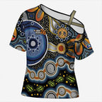 NAIDOC Deadly 50 Years Cross Shoulder Shirt Aboriginal and Torres Strait Islander