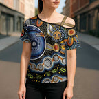 NAIDOC Deadly 50 Years Cross Shoulder Shirt Aboriginal and Torres Strait Islander