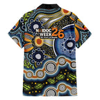NAIDOC Deadly 50 Years Family Matching Long Sleeve Bodycon Dress and Hawaiian Shirt Aboriginal and Torres Strait Islander