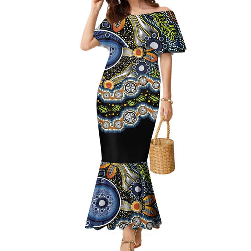 NAIDOC Deadly 50 Years Family Matching Mermaid Dress and Hawaiian Shirt Aboriginal and Torres Strait Islander