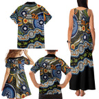NAIDOC Deadly 50 Years Family Matching Tank Maxi Dress and Hawaiian Shirt Aboriginal and Torres Strait Islander