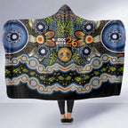 NAIDOC Deadly 50 Years Hooded Blanket Aboriginal and Torres Strait Islander