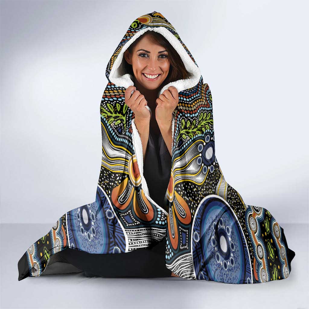 NAIDOC Deadly 50 Years Hooded Blanket Aboriginal and Torres Strait Islander