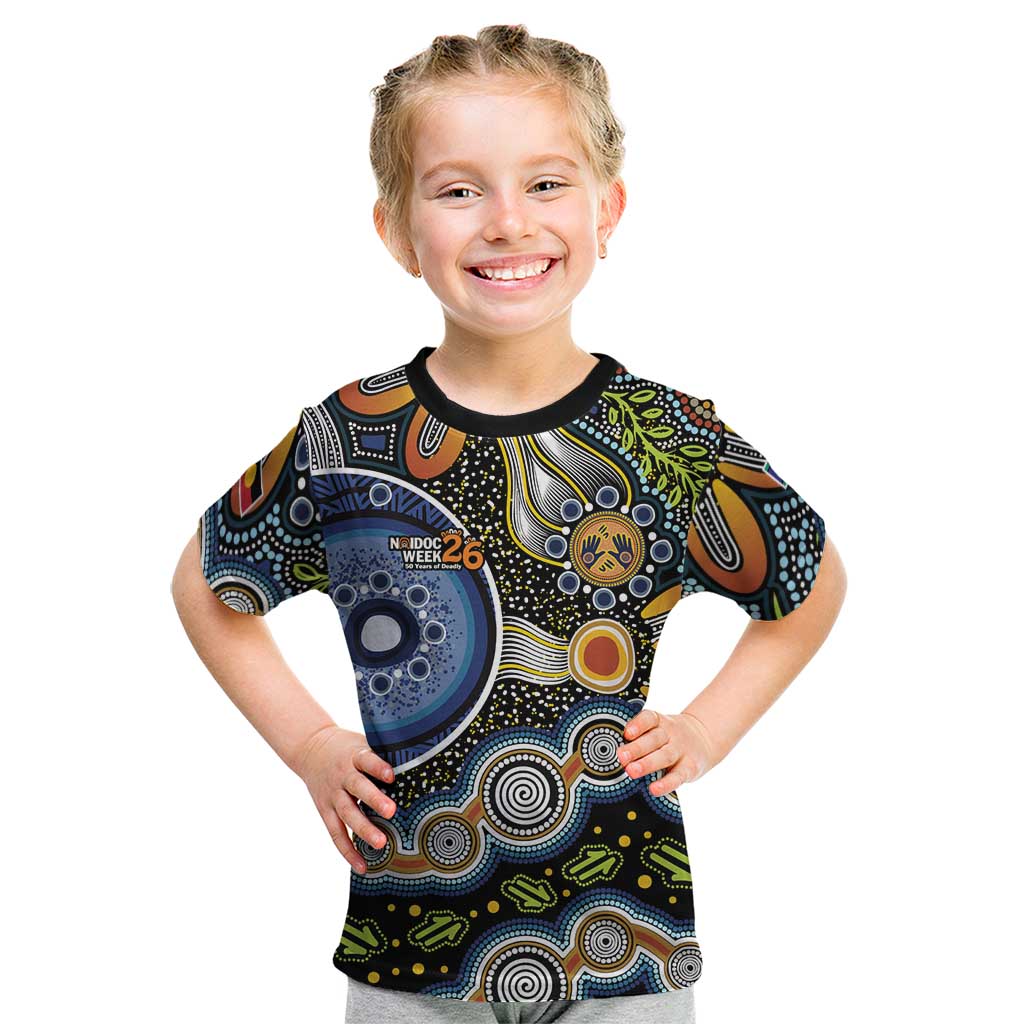 NAIDOC Deadly 50 Years Kid T Shirt Aboriginal and Torres Strait Islander