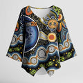 NAIDOC Deadly 50 Years Kimono Sleeve Blouse Aboriginal and Torres Strait Islander