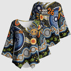 NAIDOC Deadly 50 Years Kimono Sleeve Blouse Aboriginal and Torres Strait Islander