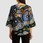 NAIDOC Deadly 50 Years Kimono Sleeve Blouse Aboriginal and Torres Strait Islander