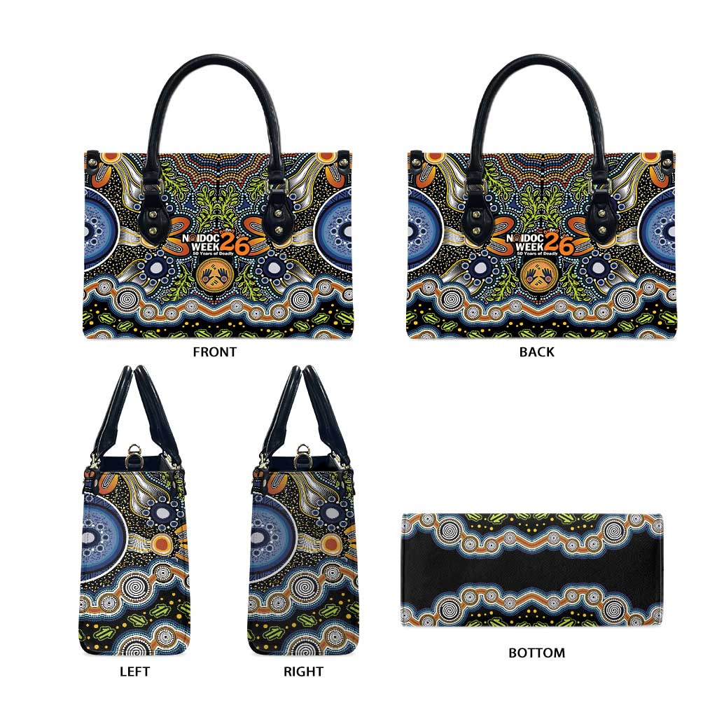 NAIDOC Deadly 50 Years Leather Bag Aboriginal and Torres Strait Islander