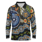 NAIDOC Deadly 50 Years Long Sleeve Polo Shirt Aboriginal and Torres Strait Islander