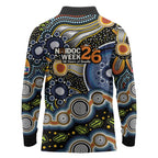 NAIDOC Deadly 50 Years Long Sleeve Polo Shirt Aboriginal and Torres Strait Islander