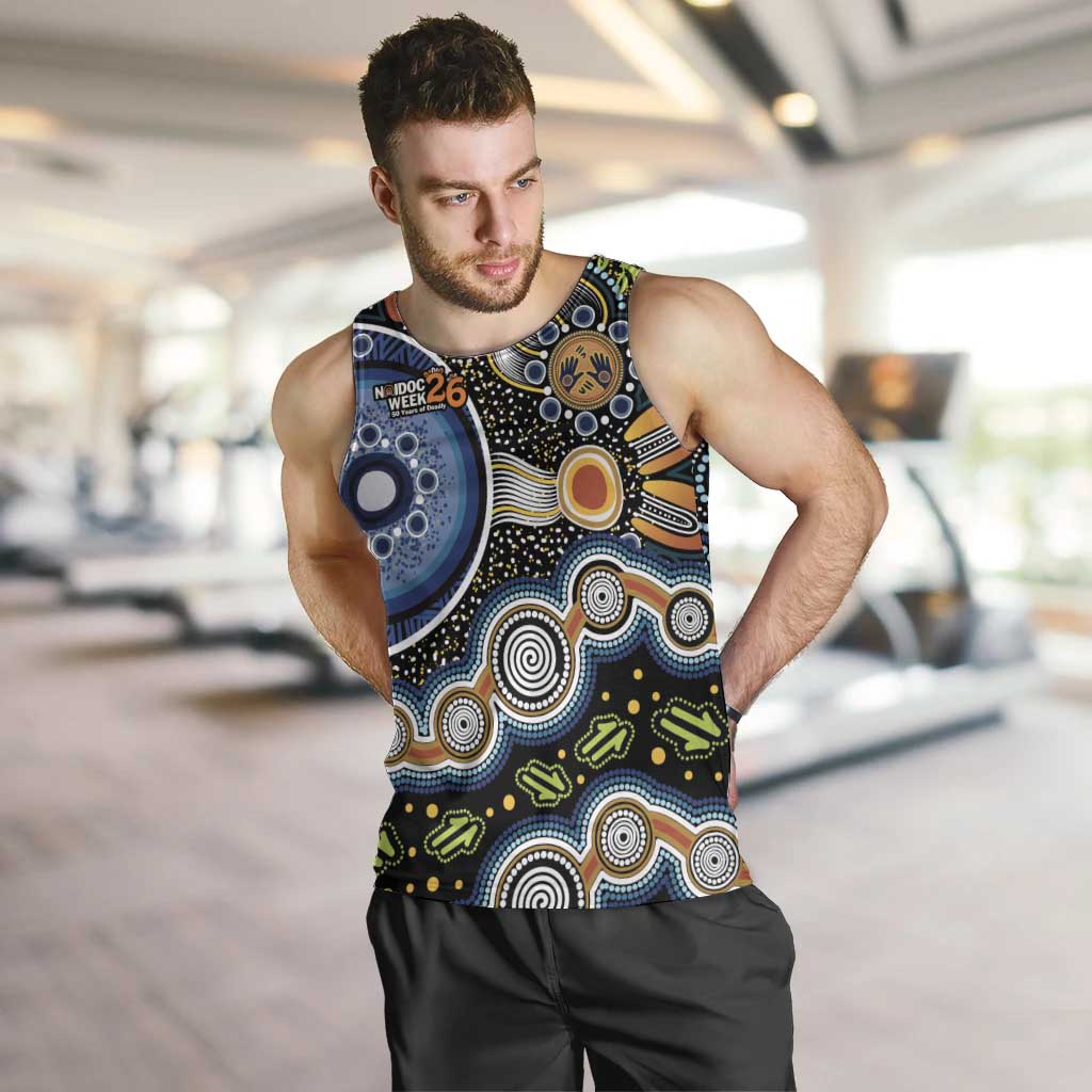 NAIDOC Deadly 50 Years Men Tank Top Aboriginal and Torres Strait Islander