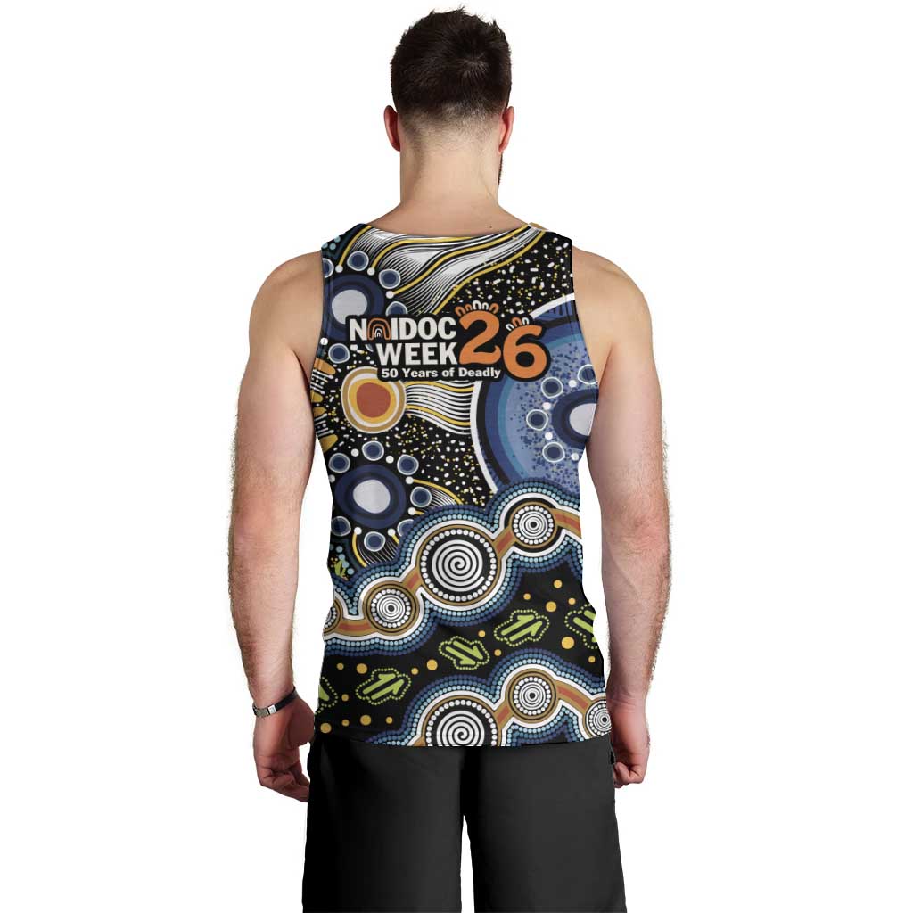 NAIDOC Deadly 50 Years Men Tank Top Aboriginal and Torres Strait Islander