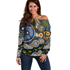 NAIDOC Deadly 50 Years Off Shoulder Sweater Aboriginal and Torres Strait Islander